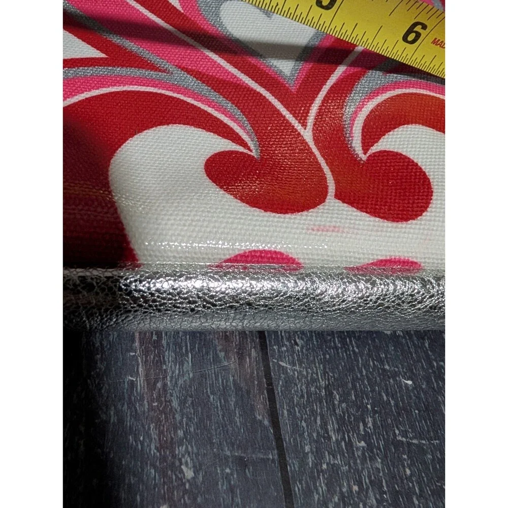 Brighton Padded Zip Top iPad Tablet Case Cover Twirly Hearts Pink Red White